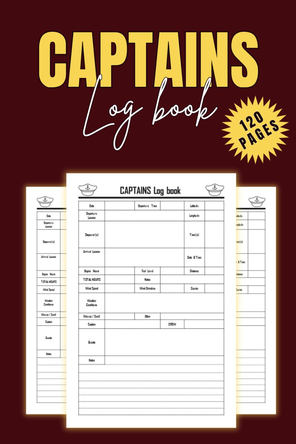 ler totalmente Captain’s Log Book: A Simple Daily Log for Recording Voyages, Navigation Notes, Weather, and Crew Information