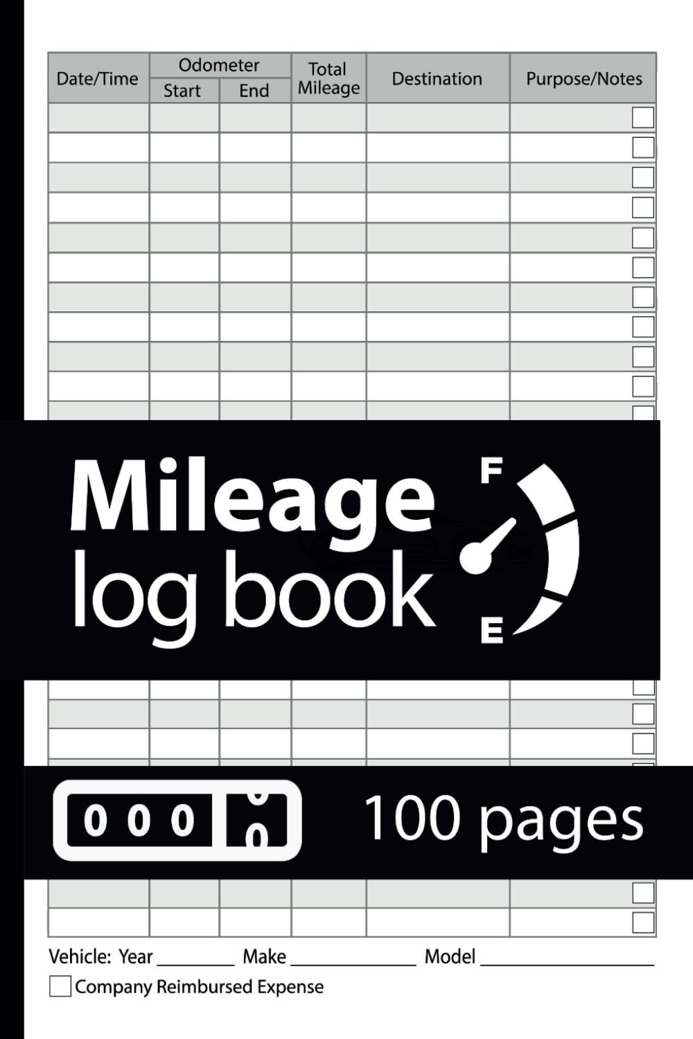Mileage Log Book: Mileage Record Book | 6” x 9” Log Book Tracker for Business, Taxes and Personal Driving Records Journal baixar o livro de graça