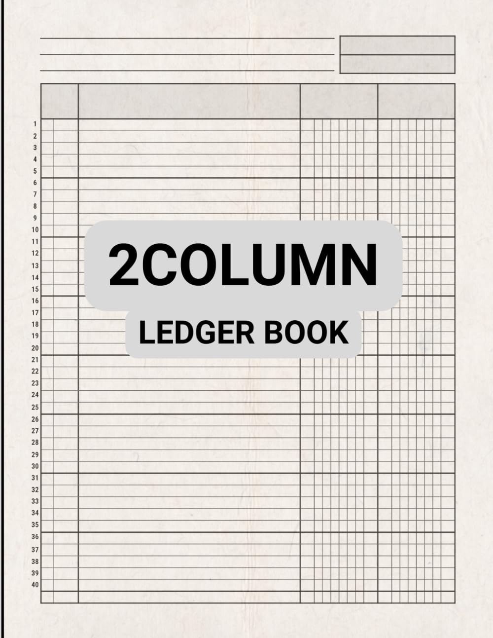2 Column Ledger Book: General Accounting Ledger Book for Bookkeeping / Columnar Pad 2 Column / Income and Expense Log Book for Small Business and Personal Finance baixar o livro de graça