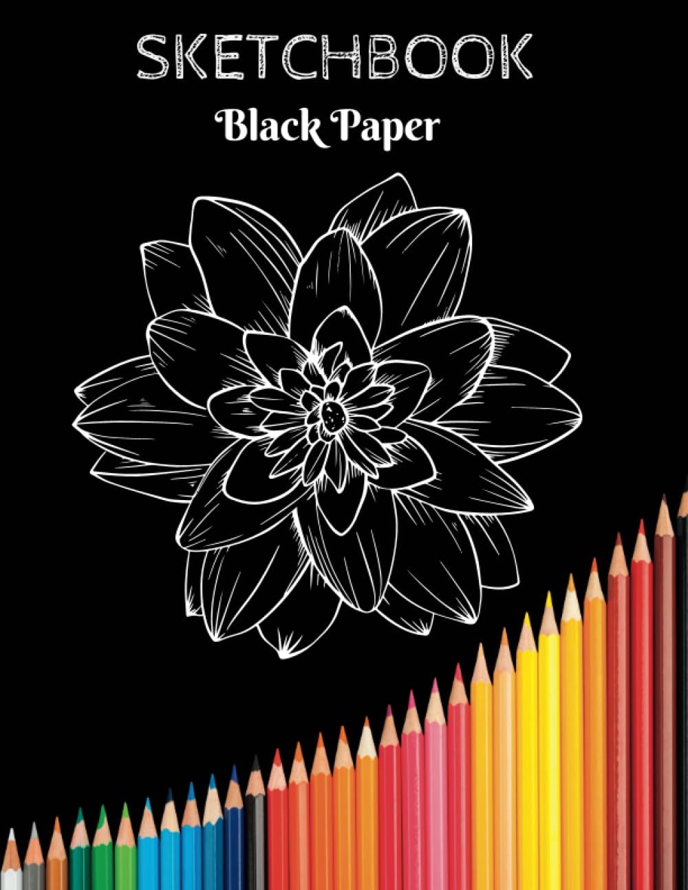 Black Paper Sketchbook: Black Pages Sketchbook for Sketching, Writing and Doodling | 8.5 x 11 Inches | 100 Pages baixar o livro de graça