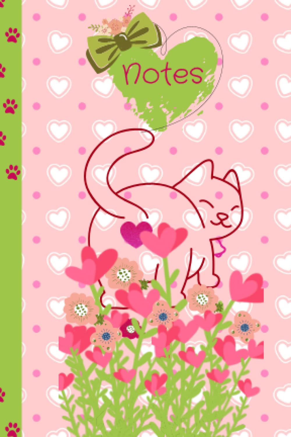 ler totalmente Notes: Kawaii line art cat, willing you to follow it through the flowery field.