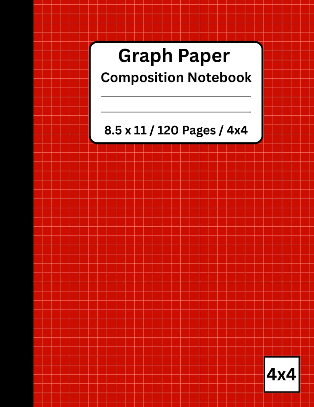 Red Graph Paper Composition Notebook 8.5 x 11/ 120 Pages / 4x4: Large Ruled Grid Paper Notebook for Math, Science, Engineering, and School Projects | Perfect for Students, Teachers, and Professionals baixar o livro de graça