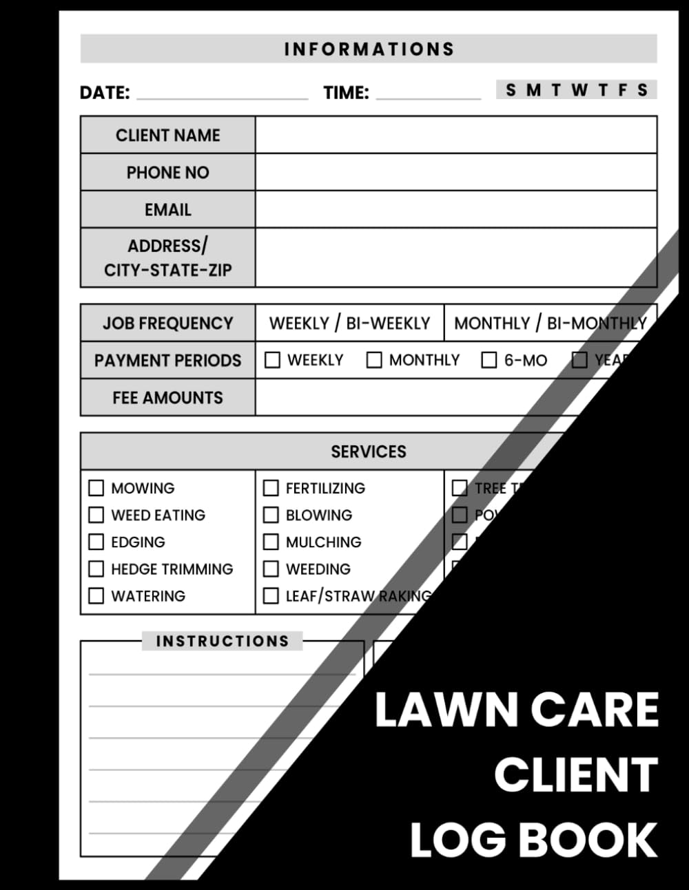 ler totalmente Lawn Care Client Log Book: A Comprehensive Log Book for Managing Lawn Care Services