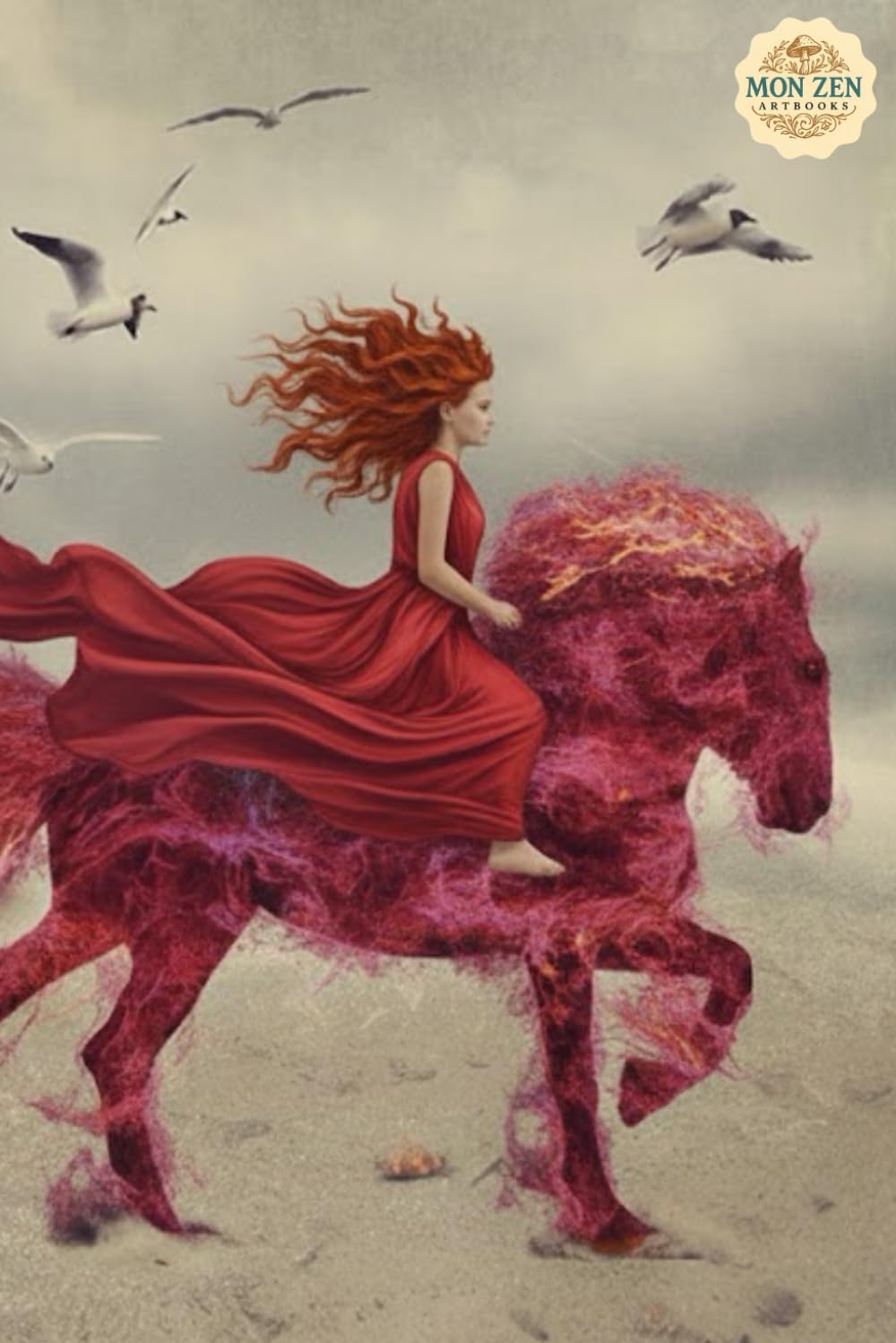 The Crimson Blaze Mustang: Mystical Blank Book For Students And Artists baixar o livro de graça