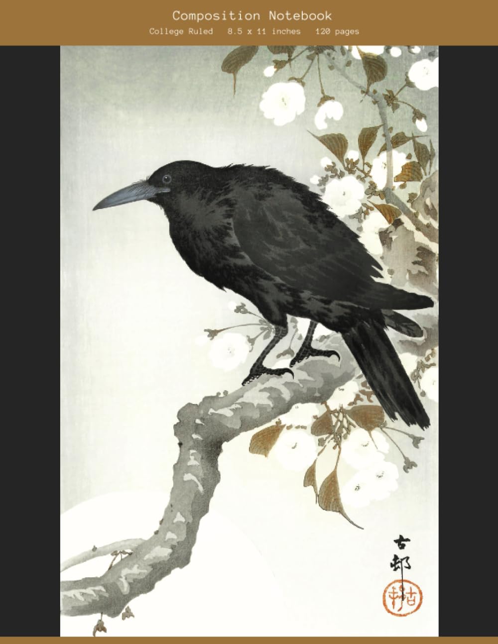 Composition Notebook "A crow and the full moon" by Japanese Artist Ohara Koson for note taking, creative writing, journaling: Elevate Your Writing... Ruled -120 pages Composition Notebook/Journal baixar livro de graça