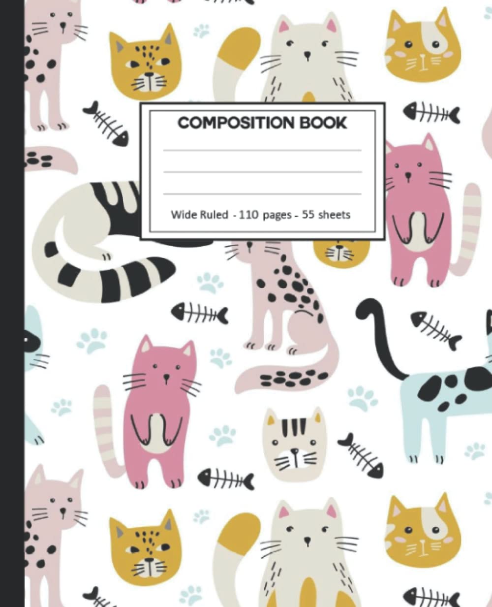 ler totalmente Composition Notebook: Cats College Ruled: 110+ Lined Pages Writing Journal.