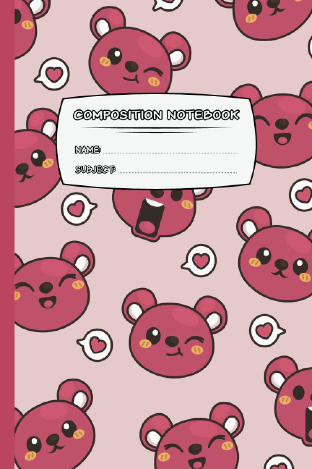 ler totalmente COMPOSITION NOTEBOOK: Cute koala with adorable facial expressions, kids and students, Wide Blank Lined Workbook for Teens Kids Students for Home School College
