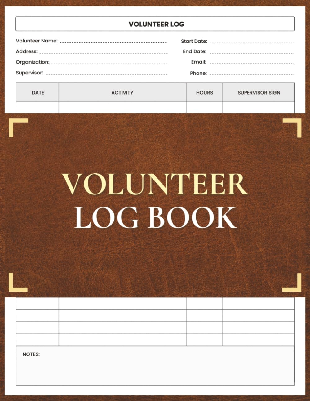 Volunteer Hours Log Book baixar o livro de graça