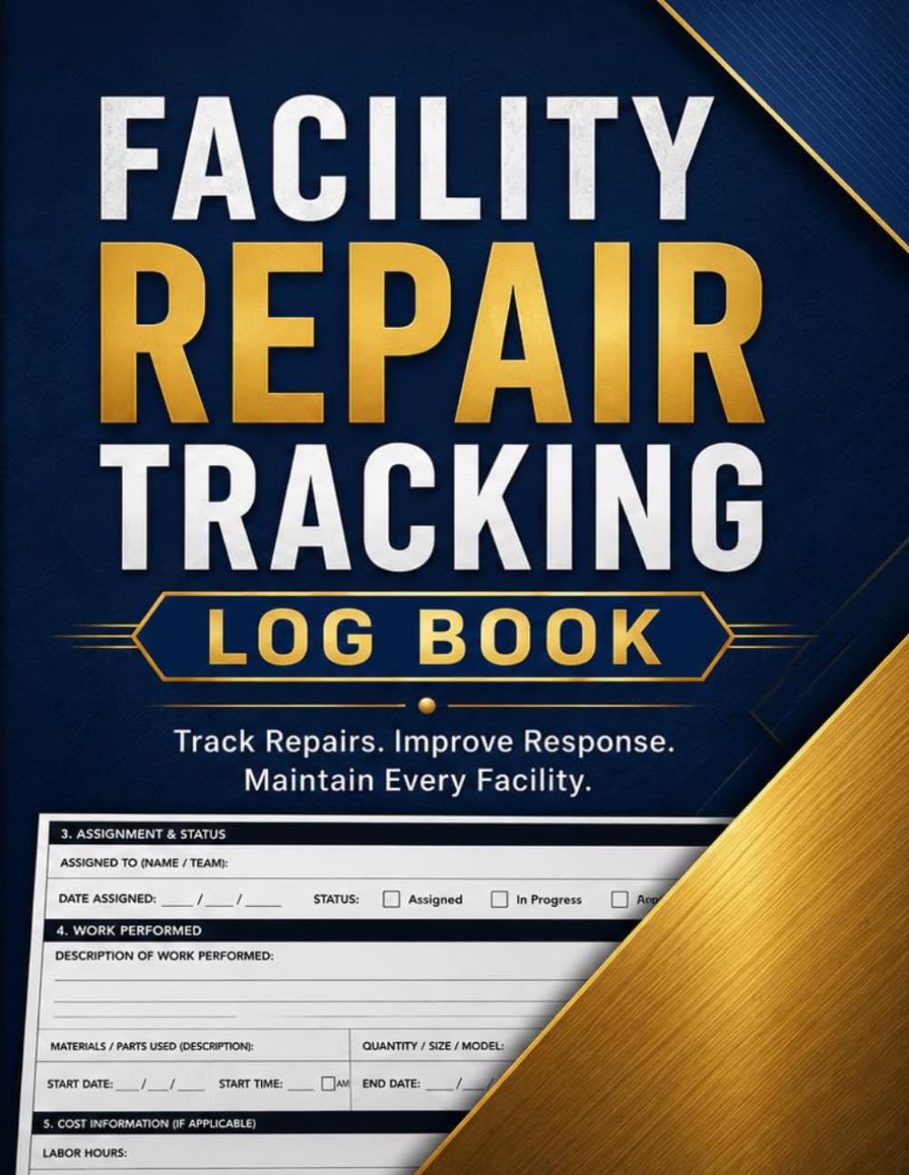 Facility Repair Tracking Log Book: Track Repairs. Improve Response. Maintain Every Facility. baixar livro de graça