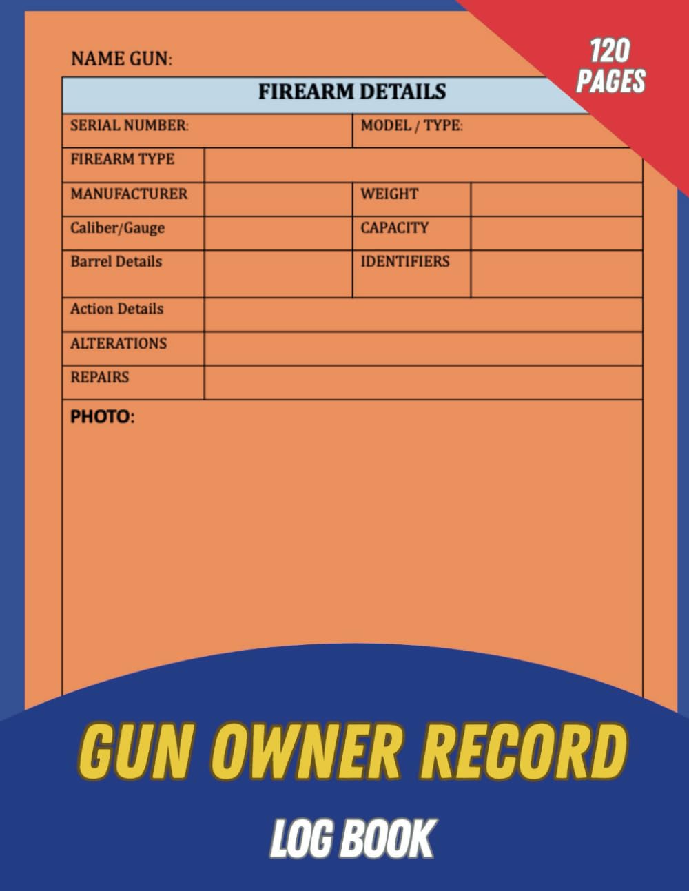 Gun Owner Record Log Book: Personal Firearm Record Book For Gun Owners and Collectors, Track Gun Inventory Management Book Journal | Firearms Acquisition and Disposition baixar livro de graça