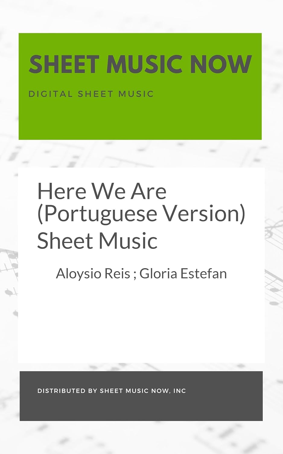capítulo por capítulo baixar Here We Are (Portuguese Version) Sheet Music