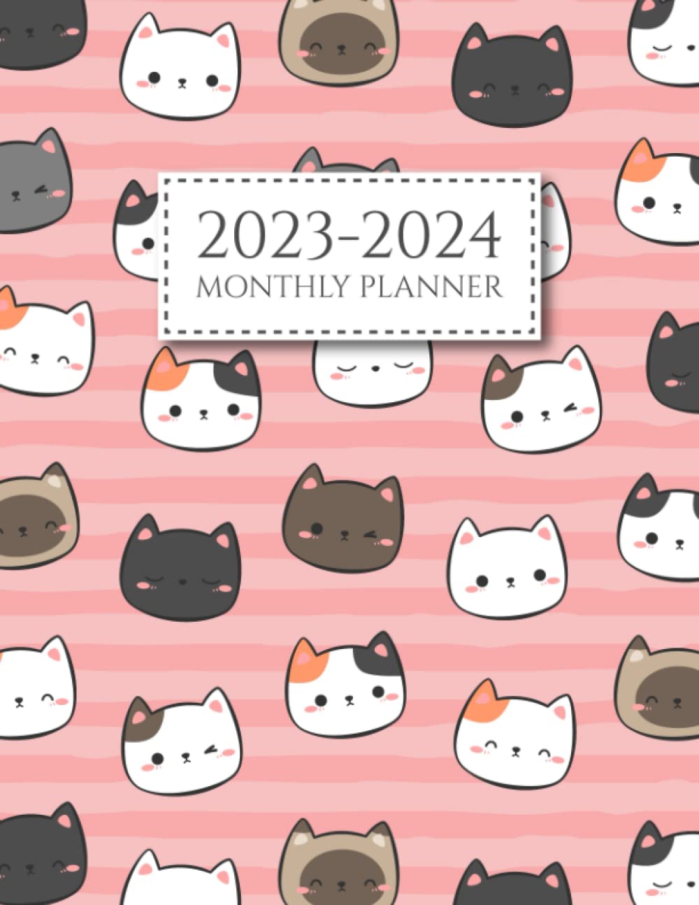 ler totalmente 2023-2024 Monthly Planner: Two Year Calendar Schedule Organizer, January 2023 - December 2024 (24 Months) with Federal Holidays, Cute Cats Cover