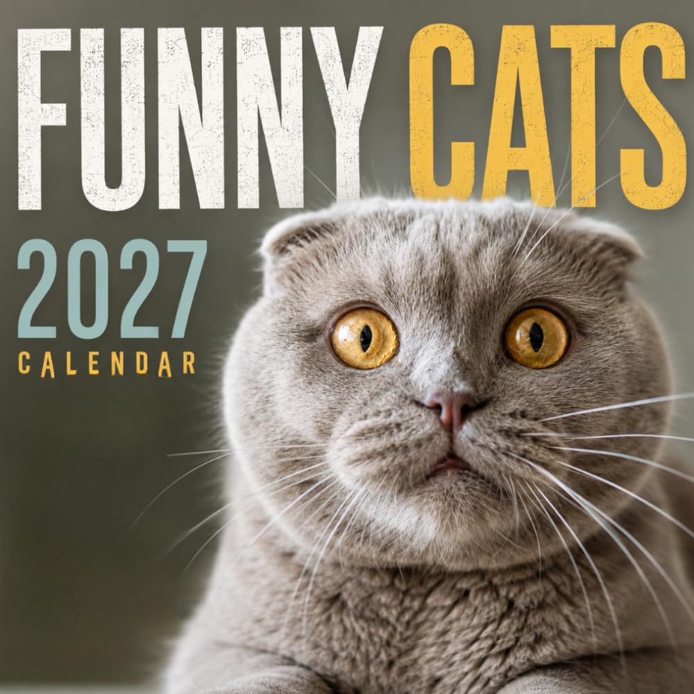 Funny Cats Calendar 2027: Playful Cat Photography