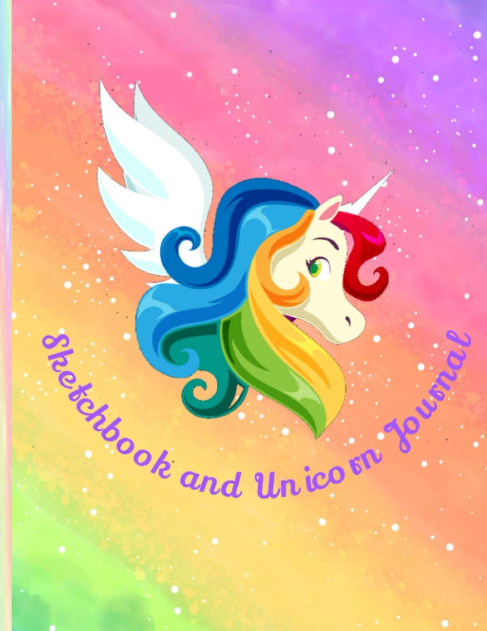 Sketchbook and Unicorn Journal: Cute Unicorn On Pink Effect Background, Large Blank Sketchbook For Girls, 110 Pages, 8.5" x 11", For Drawing,... (Kids Drawing Books) sketchbook cute. baixar o livro de graça