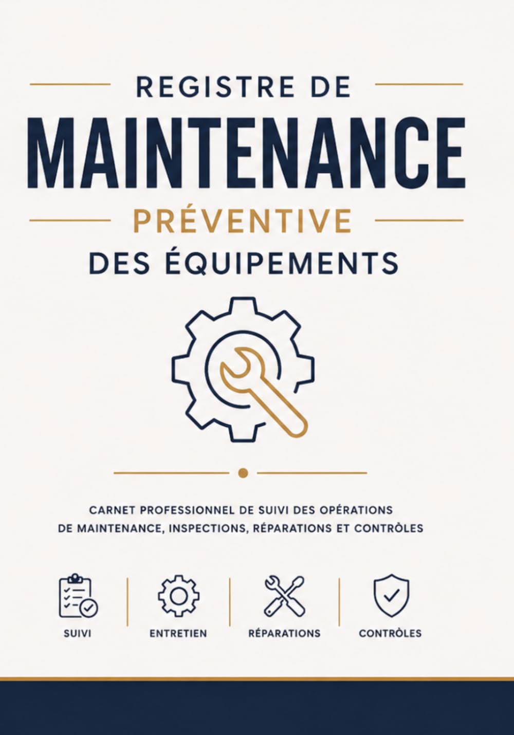 ler totalmente Registre de Maintenance Préventive des Équipements: Carnet professionnel de suivi des interventions, inspections, réparations et contrôles pour une gestion efficace de la maintenance (French Edition)