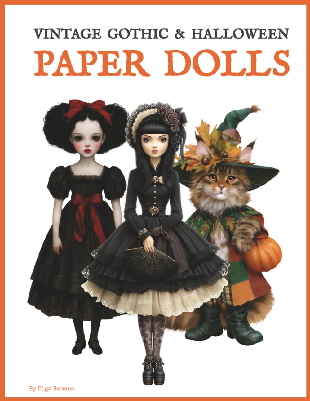 Vintage Gothic & Halloween Paper Dolls: 100 Large 6-Inch Paper Doll Style Figures to Cut Out and Collage & 20 Backgrounds | US Letter 8.5" x 11" | Single-Sided Sheets baixar livro de graça