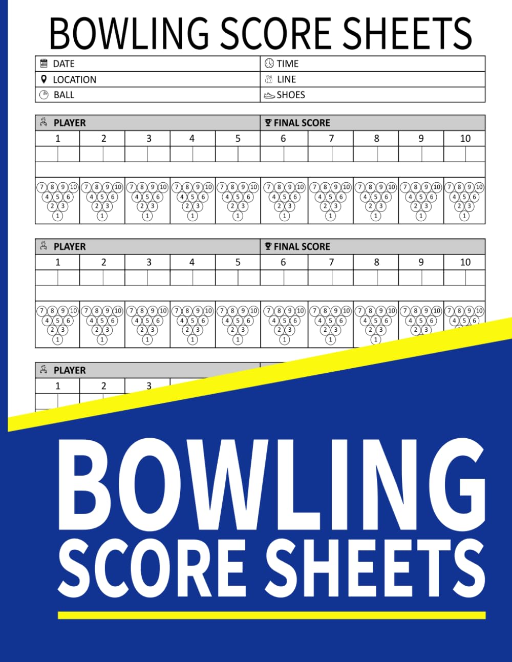Bowling Score Sheets: Keep Track of Your Game Stats & Improvement baixar livro de graça