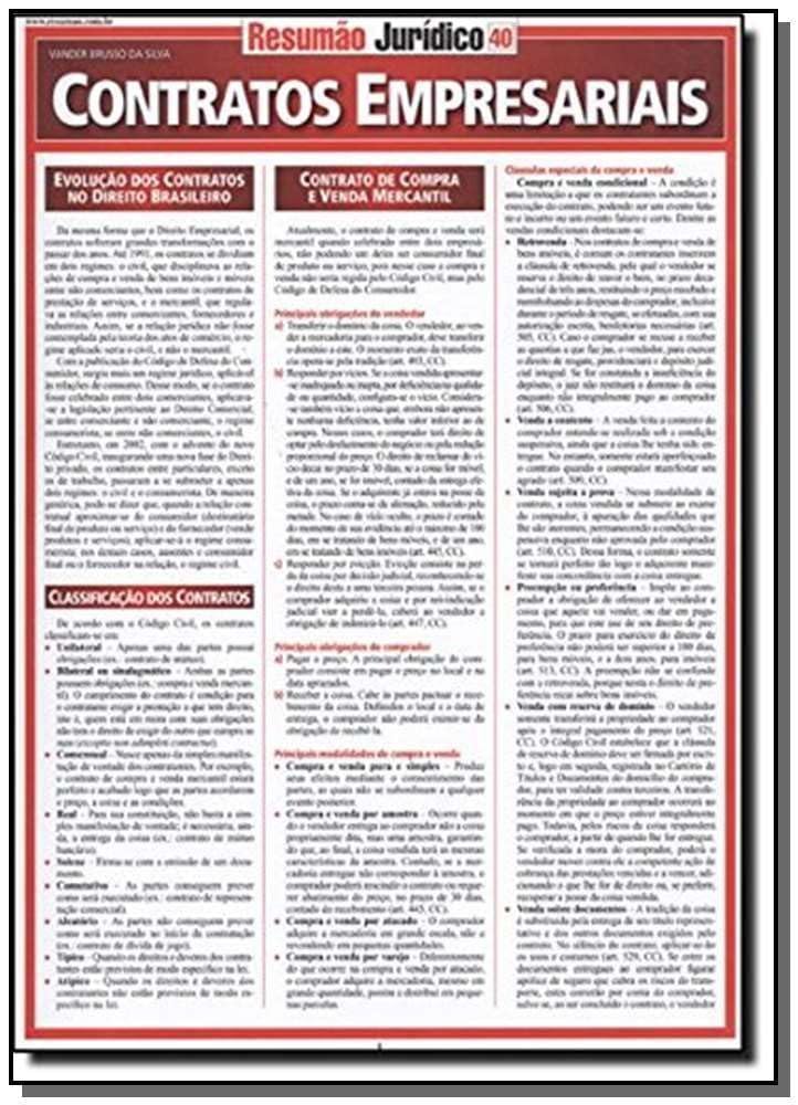 capítulo por capítulo baixar Contratos empresariais