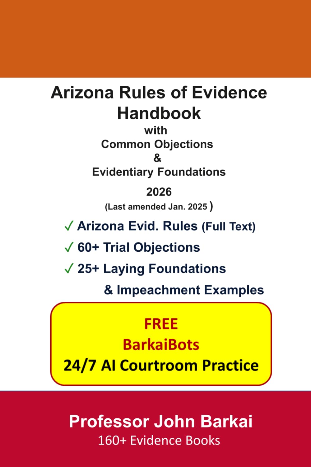 ler totalmente Arizona Rules of Evidence Handbook with Common Objections & Evidentiary Foundations