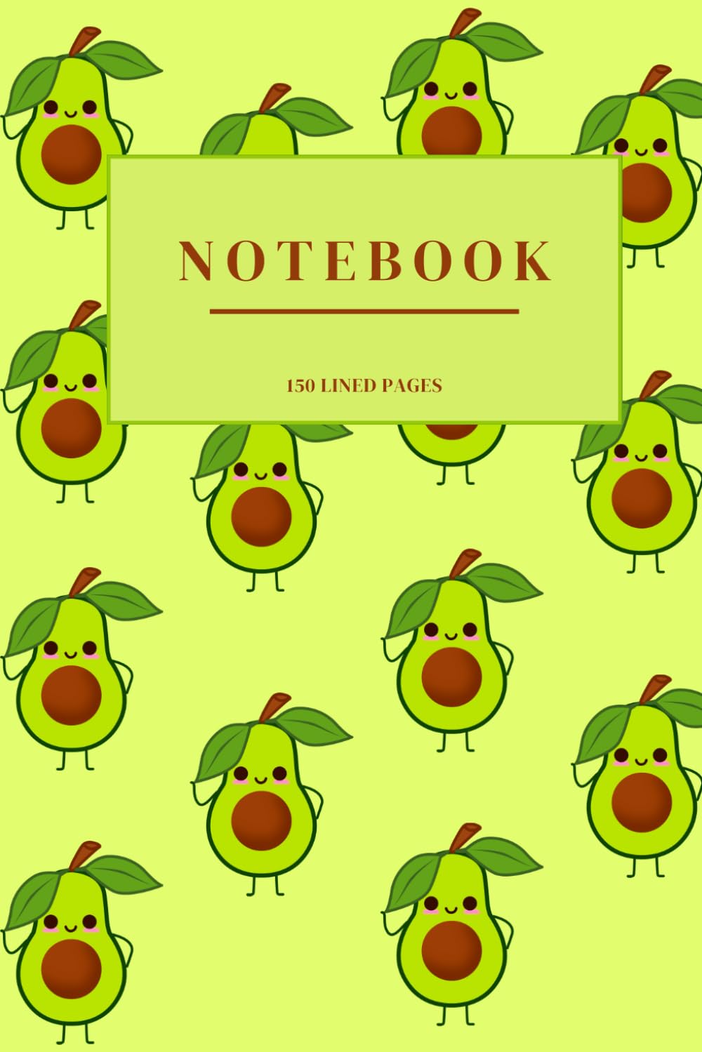 capítulo por capítulo baixar Cute Notebook: Wide Rules Notebook | 6 x 9 inches | 150 pages | Kids Teens Adults | Cute Avocados (Portuguese Edition)