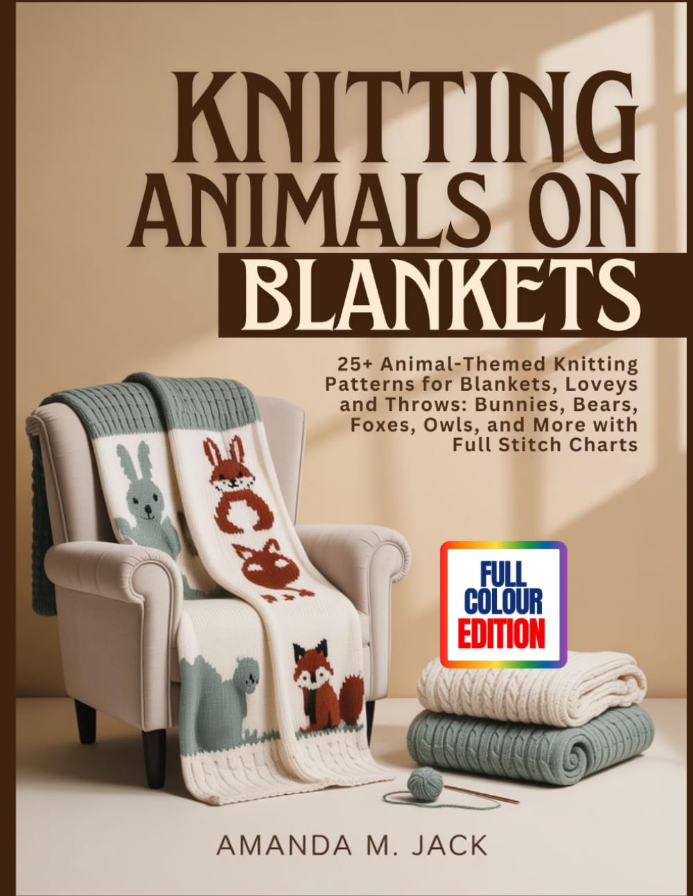 capítulo por capítulo baixar KNITTING ANIMALS ON BLANKETS: 25+ Animal-Themed Knitting Patterns for Blankets, Loveys and Throws: Bunnies, Bears, Foxes, Owls, and More with Full Stitch Charts