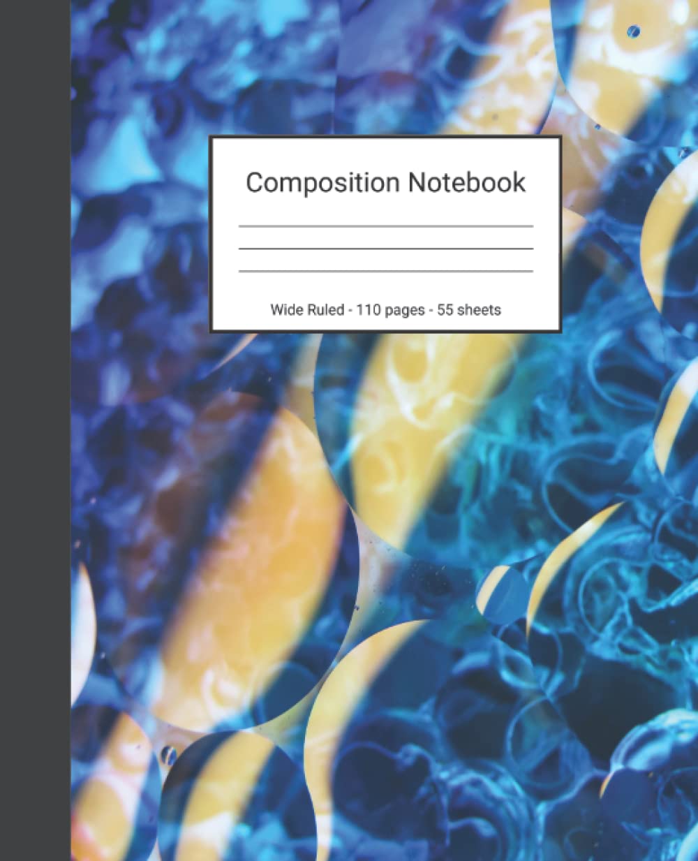 capítulo por capítulo baixar Composition Notebook: Wide Ruled Paper Notebook Journal - Blue And Yellow Abstract Water Droplets - Blank Wide Lined Workbook