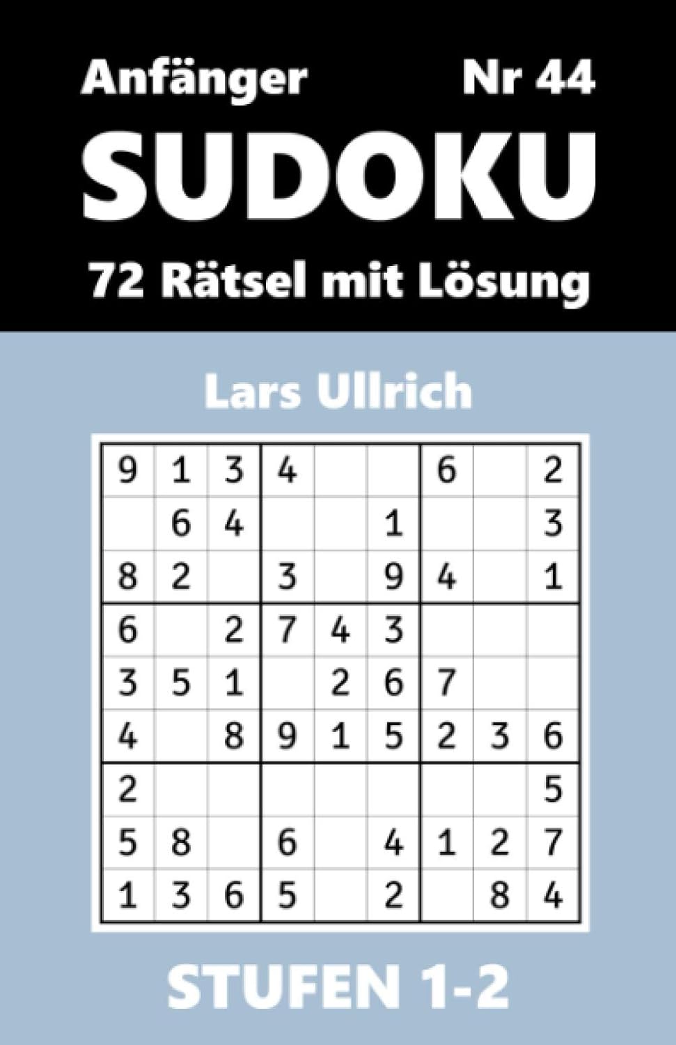 SUDOKU Anfänger, Stufen 1-2, Nr 44: 72 Rätsel mit Lösung (SUDOKU, STUFEN 1-2) baixar livro de graça