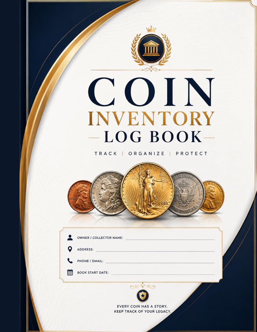 ler totalmente Coin Inventory Log Book: Collection Tracker for Numismatic Records, Grading Details, and Valuation History
