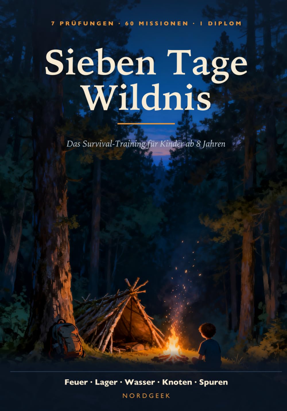 Sieben Tage Wildnis: Das Survival-Training für Kinder ab 8 Jahren | Feuer, Lager, Wasser, Knoten, Orientierung und Spuren | 60 Missionen, sieben Prüfungen und ein Wildnis-Diplom (German Edition) baixar o livro de graça