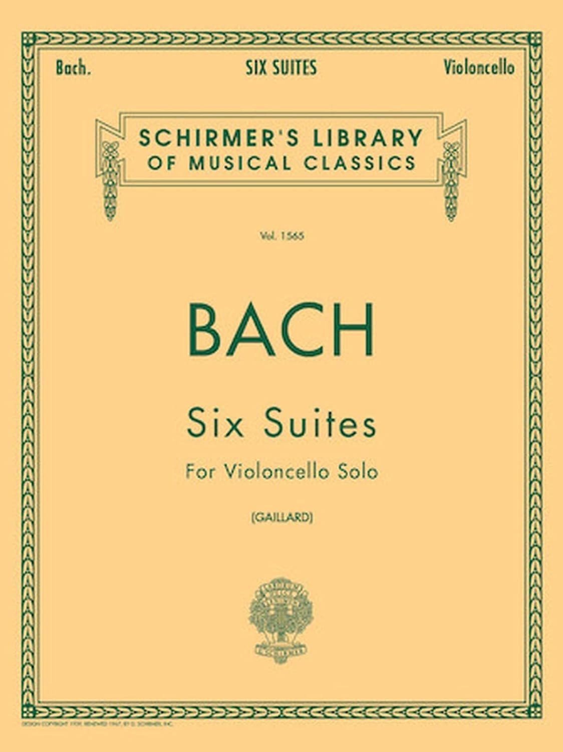 6 Suites: Schirmer Library of Classics Volume 1565 Cello Solo baixar o livro de graça