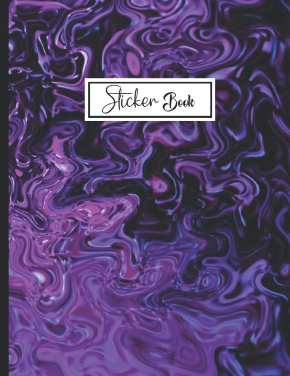 capítulo por capítulo baixar Sticker Book: Sticker Collection Book for Kids, Purple Marble Pattern Theme Blank Sticker Album | Size 8.5 x 11| 100 Pages.