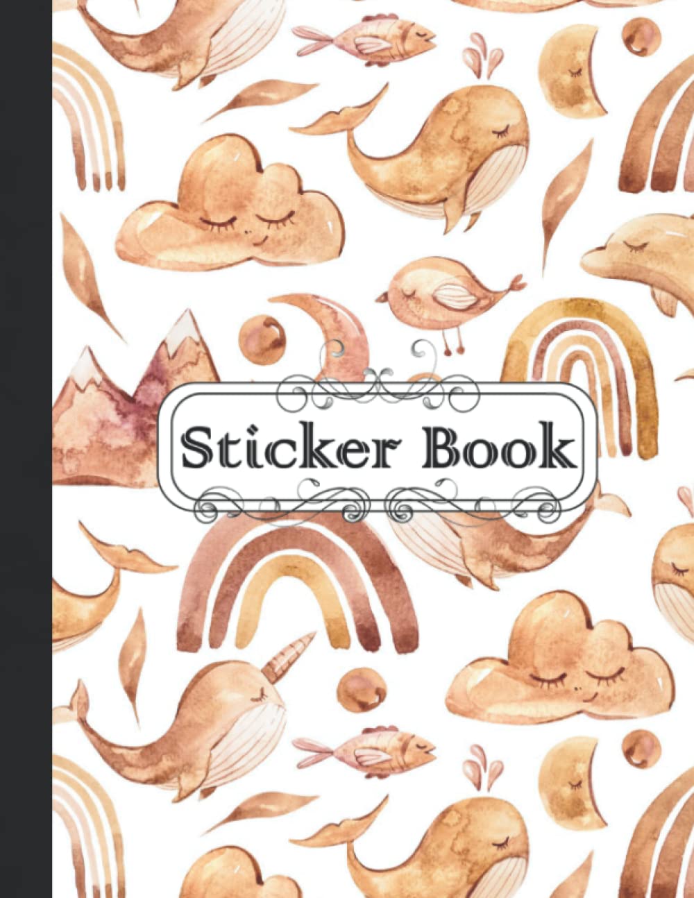 Sticker Book: Blank Sticker Album, Rainbow with animals Sticker Collecting Book for Kids, Cute Blank Notebook for Sticker Collection, 8.5x11 baixar livro de graça