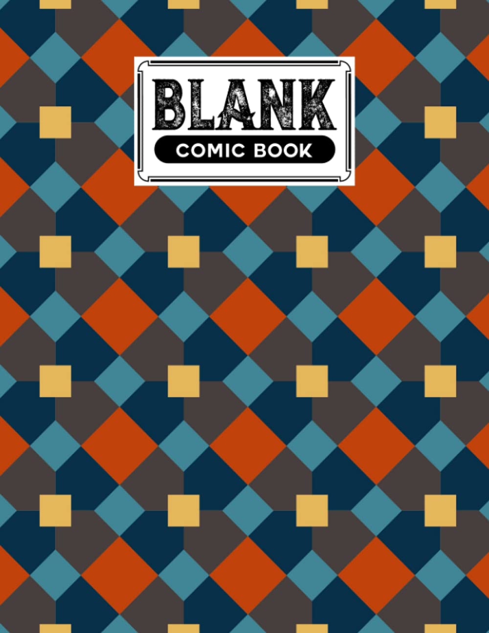 Blank Comic Book: Rhombus Cover, Create Your Own Story, Journal, Notebook, Sketchbook for Kids and Adults, 120 Pages - Size 8.5" x 11" Notebook by Antonie Kretschmer baixar livro de graça