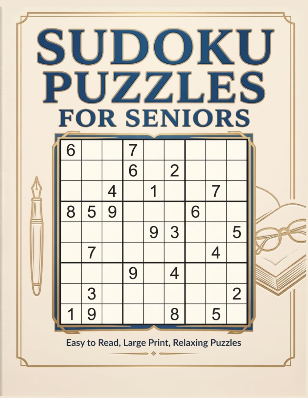 capítulo por capítulo baixar Sudoku Puzzles For Seniors: Large print for adults| 8.5 x 11inch | 300 Puzzles & Solutions, Easy to Hard | 1 page 2 Sudoku | The Perfect Gift for Puzzle Lovers | Gifts for Men & Women