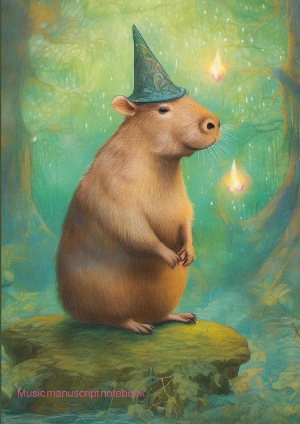 capítulo por capítulo baixar Music Manuscript Notebook: Wide Spacing Manuscript Pages for Original Works, Capybara Wizard themed cover