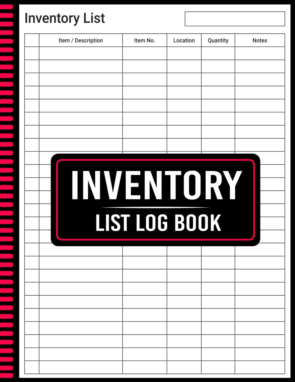 Inventory List Log Book: Easy Tracker for Home, Work, or Business baixar livro de graça