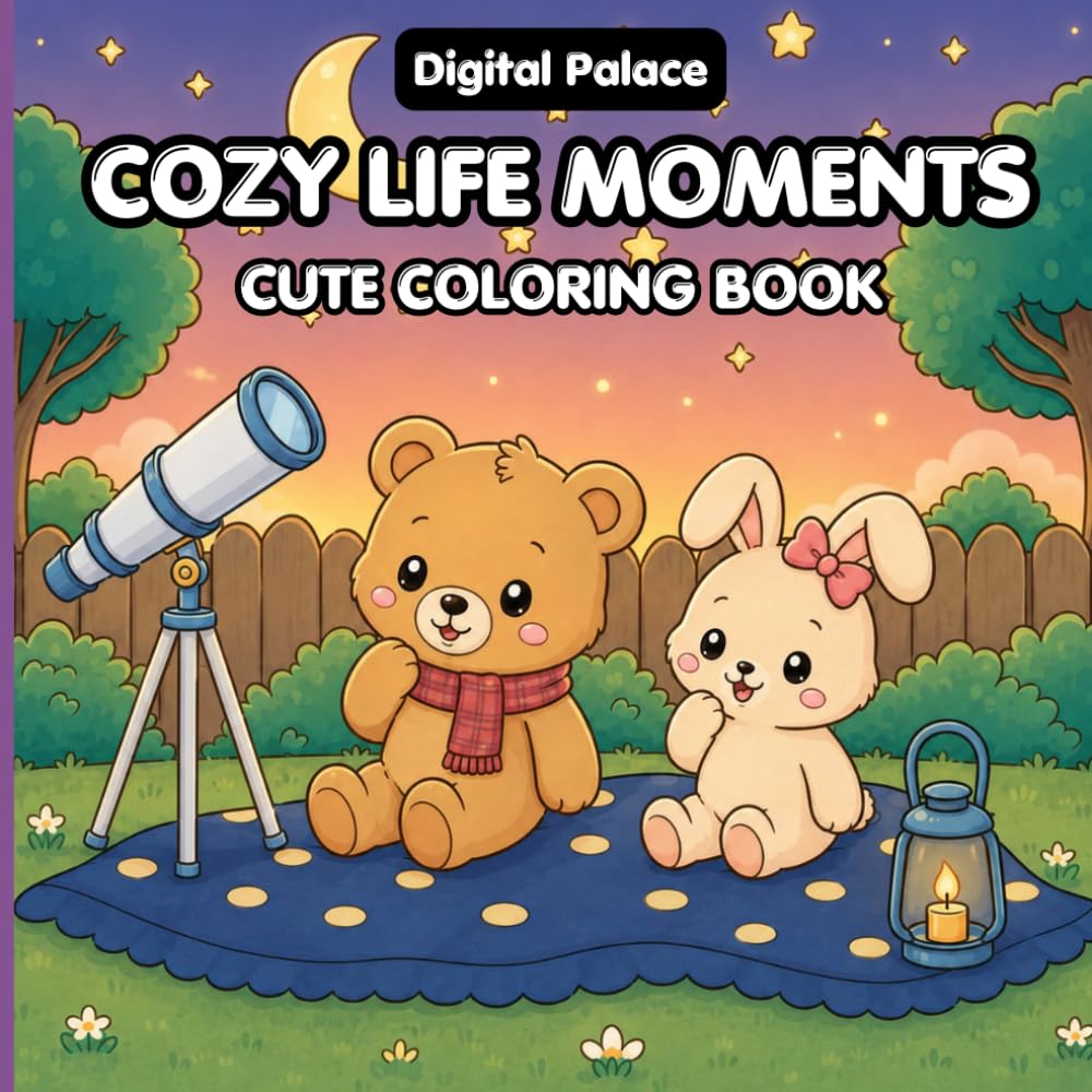 Cozy Life Moments: Cute Coloring Book for Everyone baixar livro de graça