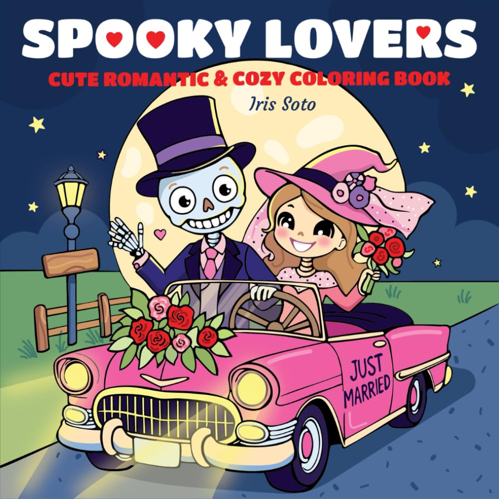 capítulo por capítulo baixar Spooky Lovers: Cute Romantic and Cozy Coloring Book for Adults. Featuring Adorable Animals, Lover Monsters and Funny Ghosts Characters for Stress Relief(Spooky - Cute - Easy Coloring)