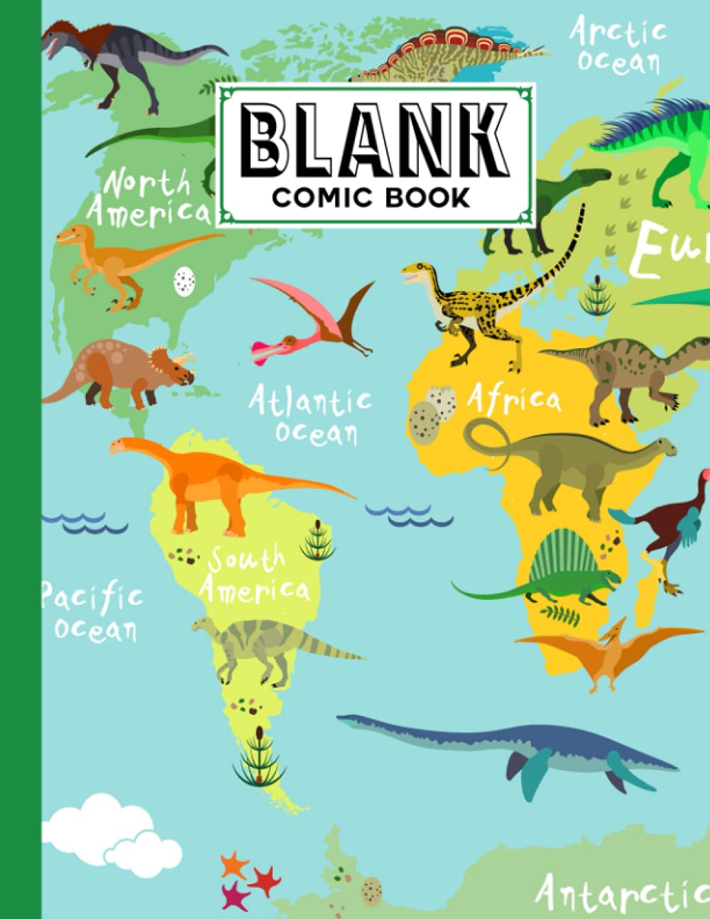 capítulo por capítulo baixar Blank Comic Book: Dinosaurs Cover, Draw Your Own Comics - 120 Pages of Fun and Unique Templates - A Large 8.5" x 11" Notebook by Irma Franke