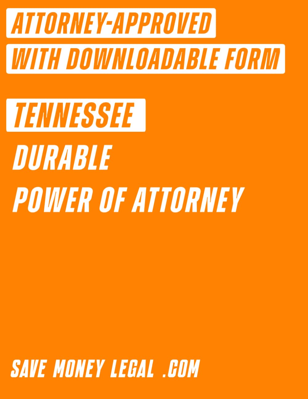 ler totalmente Tennessee Durable Power of Attorney (Save Money Legal)