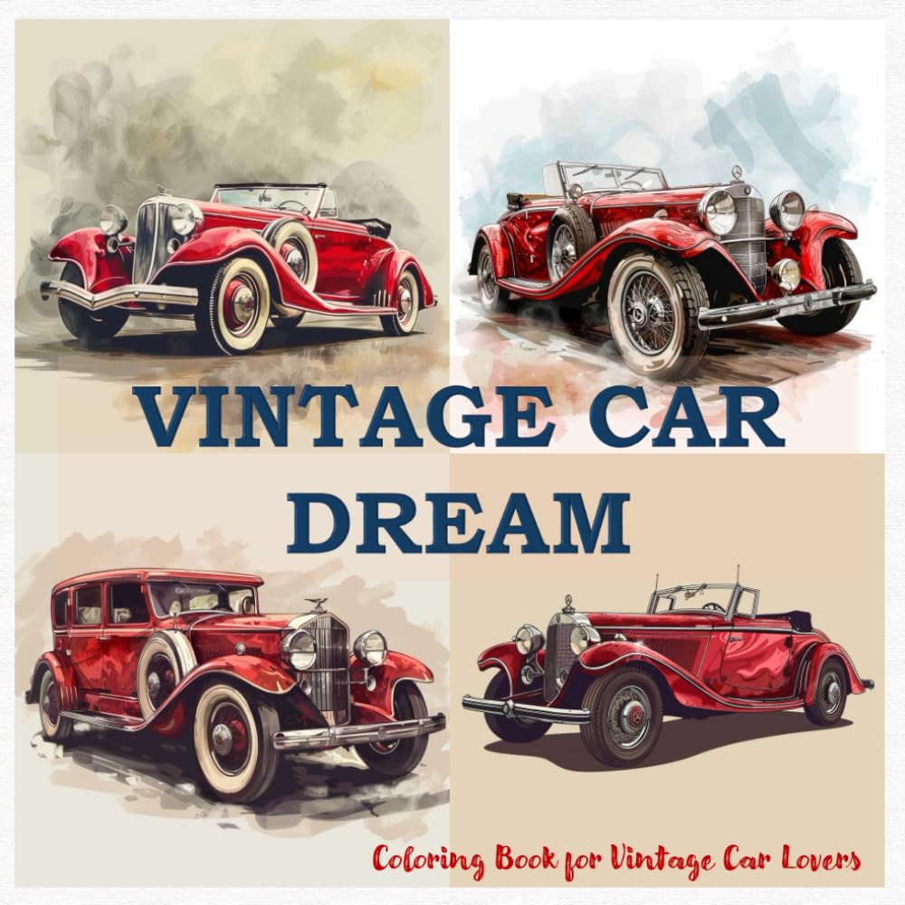 Vintage Car Dream: A Coloring Book For Car Enthusiasts, Fun and Relaxation baixar livro de graça