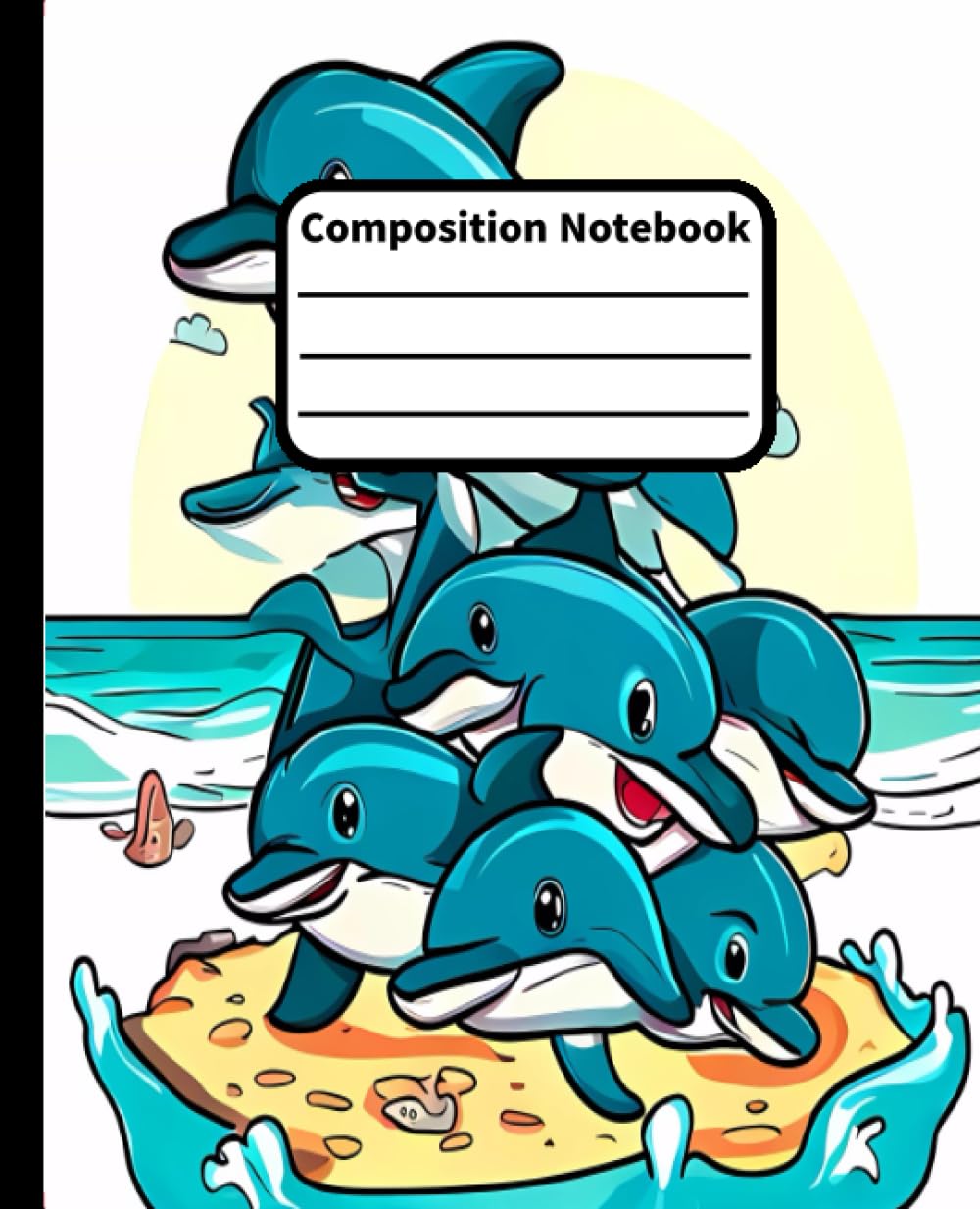 capítulo por capítulo baixar Composition Notebook: dolphin art coloring design with 120 College Ruled, white Colored Pages: dolphin art coloring design
