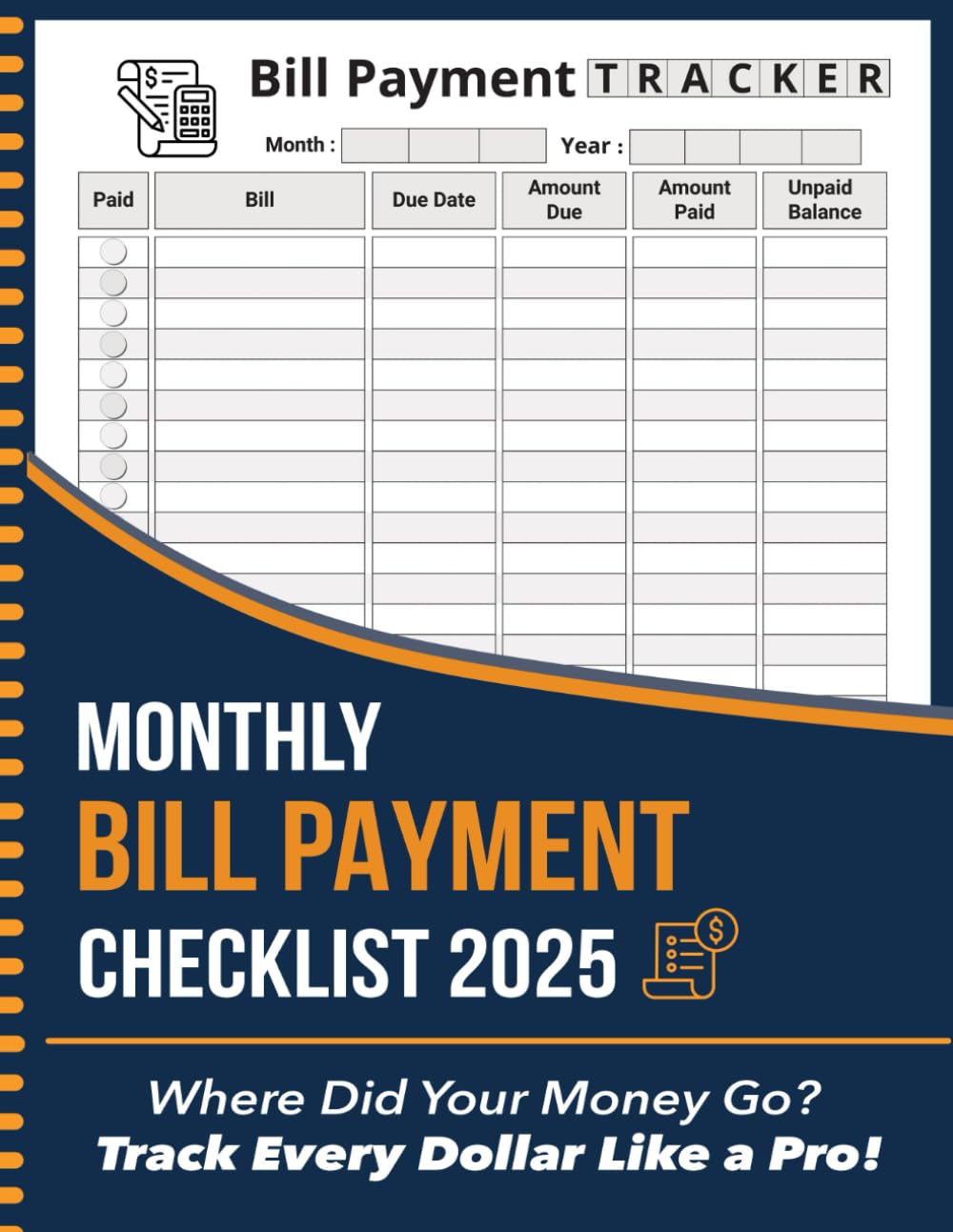 ler totalmente Monthly Bill Payment Checklist & Expense Tracker Notebook | Monthly Expense Tracker, Monthly Bill Payment Checklist Book, Monthly Bill Payment Tracker... x 11” | 100+ Pages): Monthly Expense Tracker