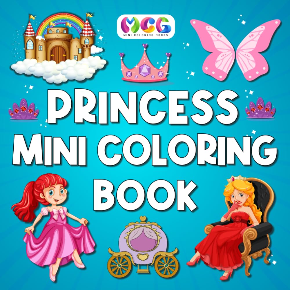ler totalmente Mini Coloring Book: Princess: Bold & Easy Designs For Kids And Adults (Simple And Cute Coloring Books)