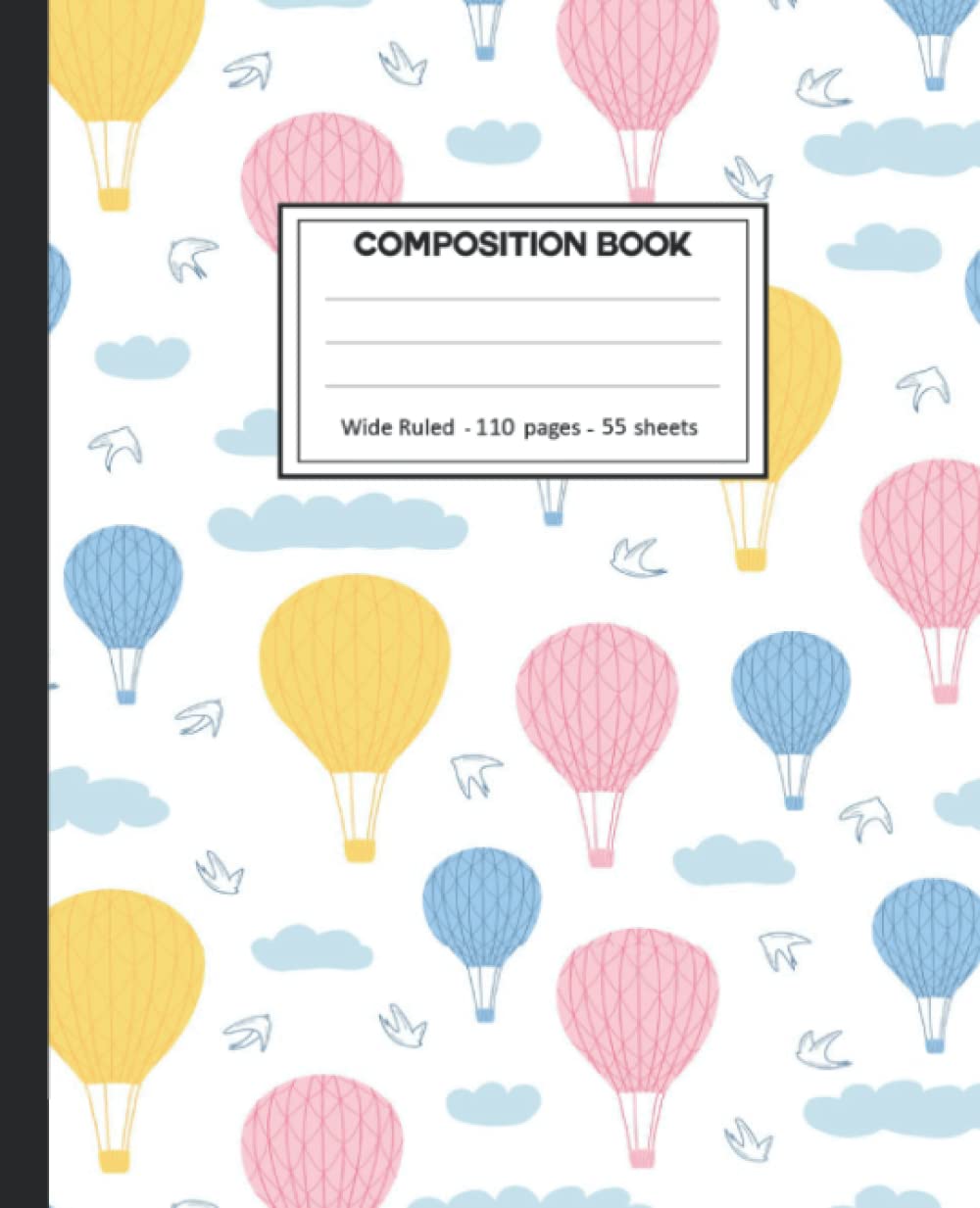 ler totalmente Composition Notebook: Composition Notebook with Balloons for School.