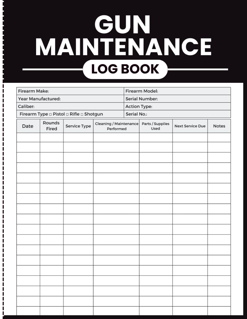capítulo por capítulo baixar Gun Maintenance Log Book: Firearm Service and Round Count Record Journal for Owners, Collectors and Range Enthusiasts