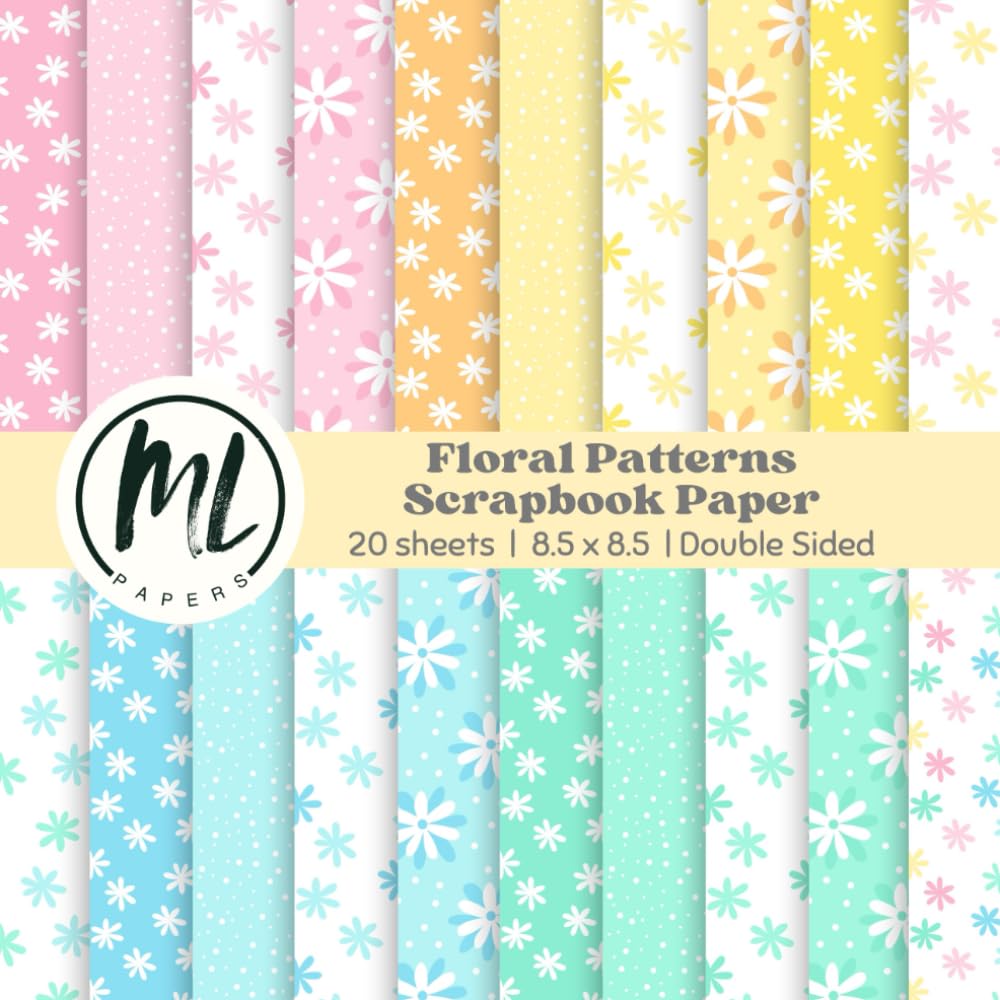 Floral Easter Scrapbook Paper Pad: Colorful Flower Scrapbook Paper, Spring Craft Paper for DIY Card Making, Scrapbooking, Junk Journaling,... Paper, Double-Sided, 8.5 x 8.5 inch baixar o livro de graça