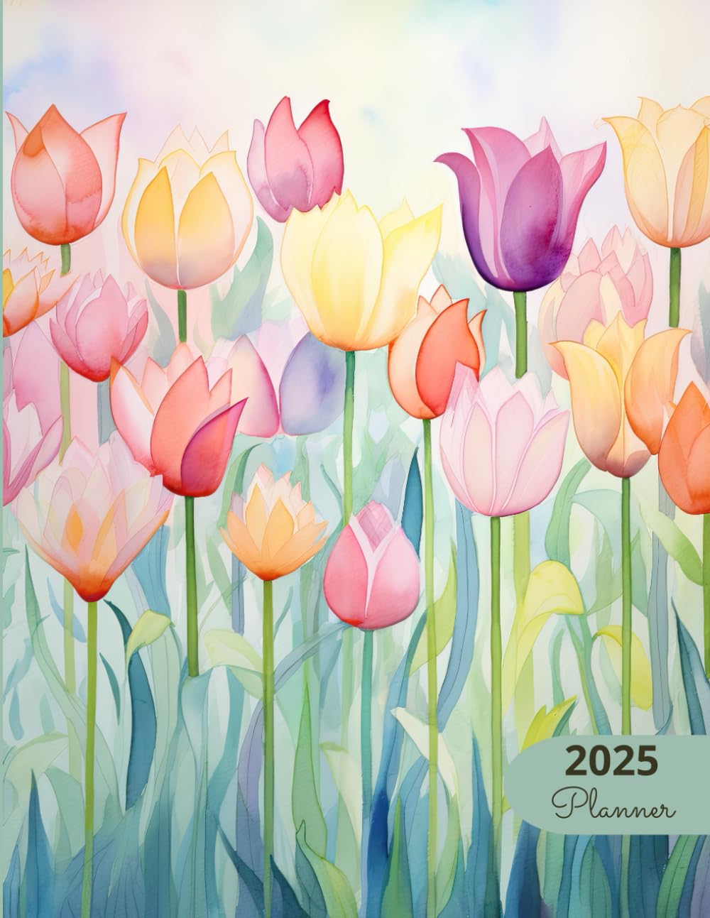2025 Planner: Soft Florals Tulip Garden: Stylish Weekly and Monthly Organization baixar o livro de graça