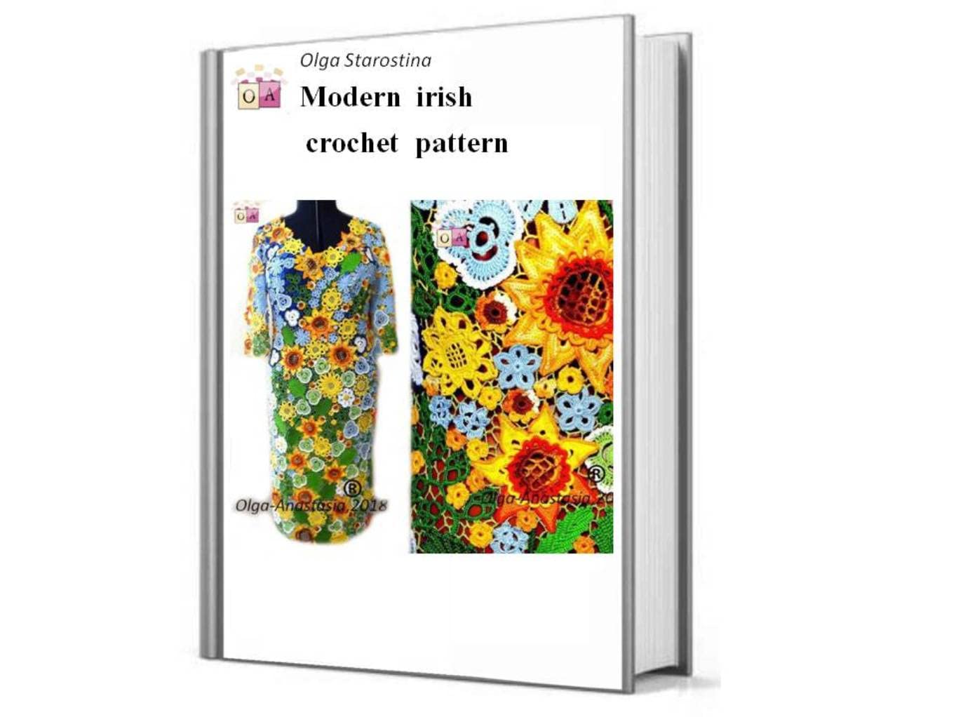 Irish crochet dress pattern (Modern Irish Crochet Lace Pattern) (English Edition)