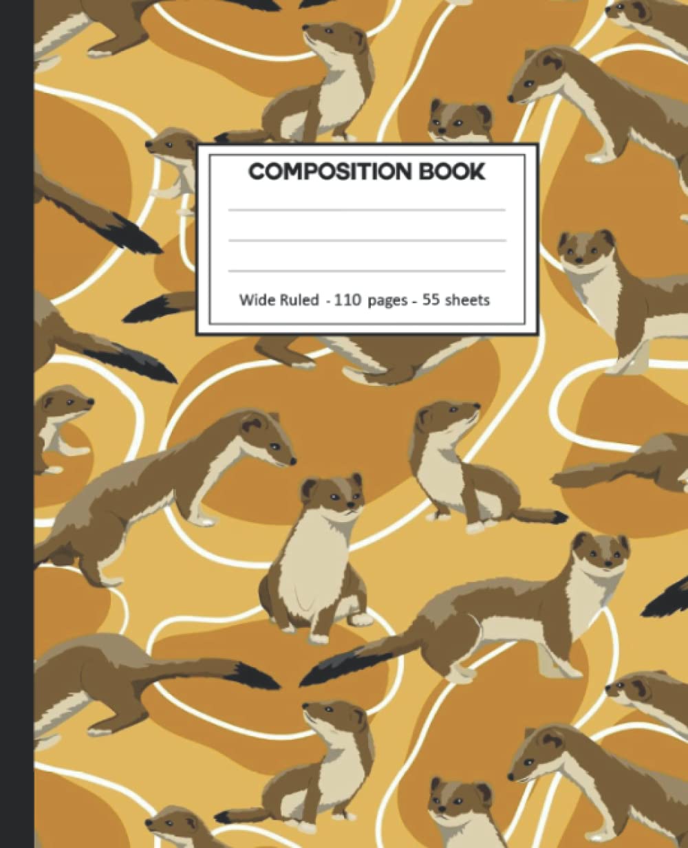 Composition Notebook: Wide Ruled: 110+ Lined Pages Writing Journal: Weasels Theme baixar livro de graça